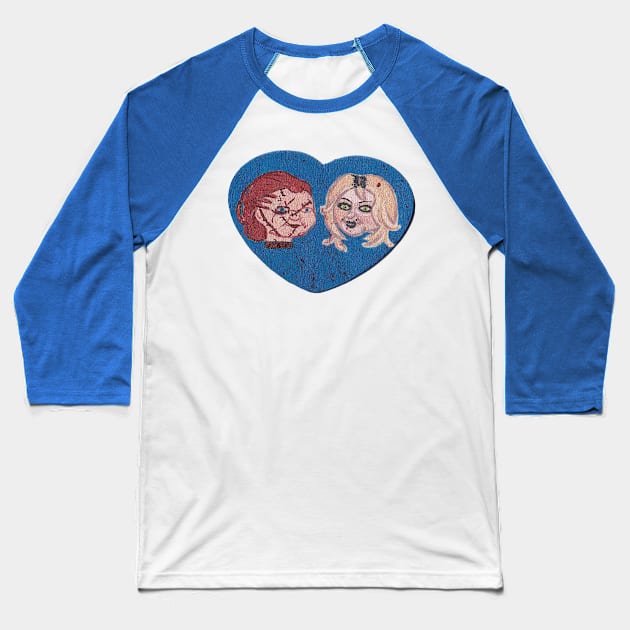 True Love- Chucky and Tiffany Baseball T-Shirt by tesiamarieart